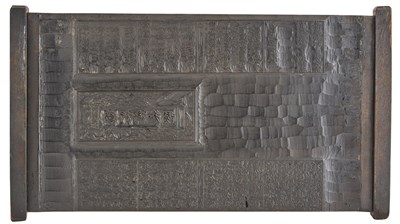 Lot 1256 - A Korean Carved Wooden Printing Block Joseon...