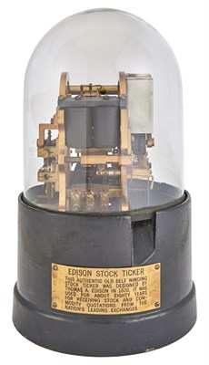 Lot 82 - EDISON, THOMAS A.[LVA] Edison Universal Stock...