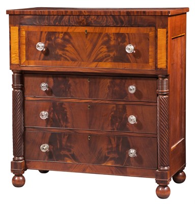 Lot 273 - Classical Mahogany Butler's Chest of Drawers...