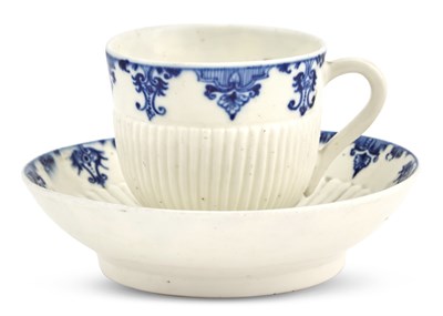 Lot 36 - Saint Cloud Porcelain Blue and White Cup and...
