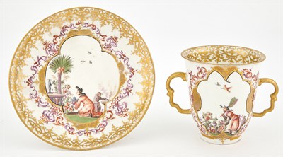 Lot 8 - Meissen Porcelain Two-Handled Chinoiserie...