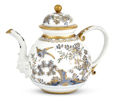 Lot 11 - Meissen Porcelain Hausmalerei 'Fels Und Vogel'...
