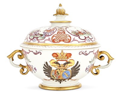 Lot 26 - Vienna (du Paquier) Porcelain Armorial...