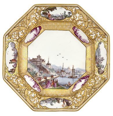 Lot 18 - Meissen Porcelain Small Octagonal Plate from...
