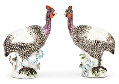 Lot 19 - Pair of Meissen Porcelain Models of...
