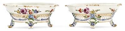 Lot 30 - Two Ludwigsburg Porcelain Footed Salts Circa...
