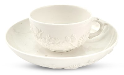 Lot 28 - Berlin (Wegley) White Porcelain Teacup and...
