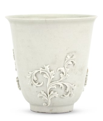 Lot 3 - Böttger White Porcelain Beaker Circa 1720 Of...