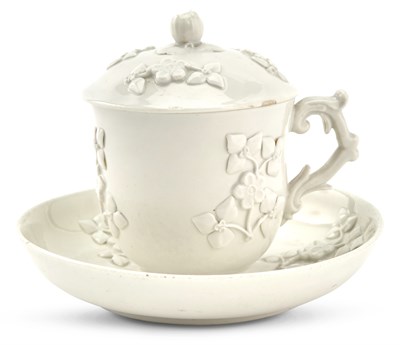 Lot 40 - Chantilly Porcelain White Cup, Cover and...