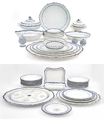 Lot 142 - Wedgwood Pearlware Blue and White 'Mared...