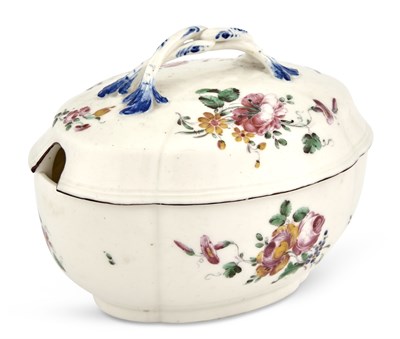 Lot 42 - Mennecy Porcelain Quatrefoil Sugar Bowl and...