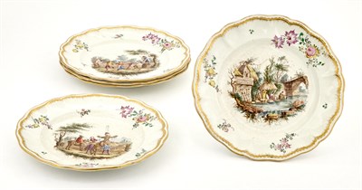 Lot 44 - Five Marseille (Honoré Savy) Faience Plates...