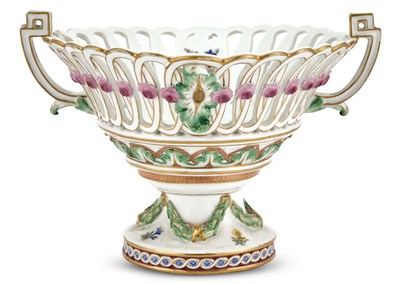 Lot 20 - Meissen (Marcolini) Porcelain Two-Handled...
