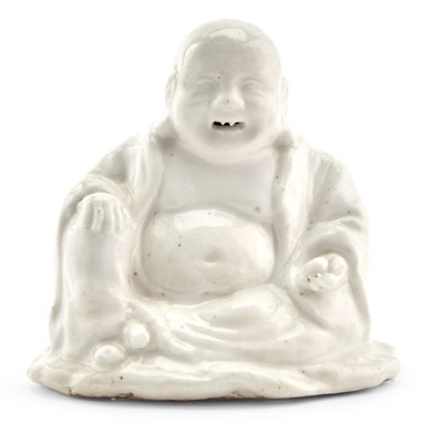 Lot 49 - Chelsea Porcelain Pagoda Figure of Pu-Thai...