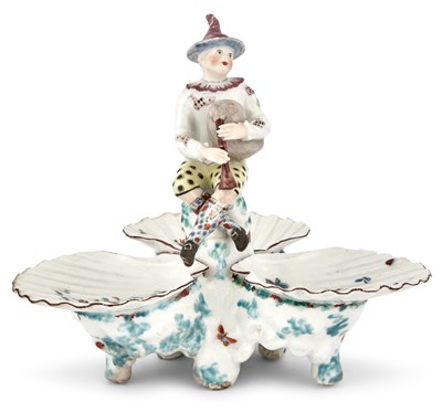 Lot 105 - West Pans Porcelain Figural Triple-Shell...