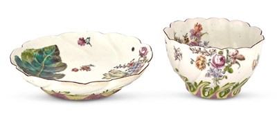 Lot 57 - Chelsea Porcelain Spiral Gadrooned Bowl and...