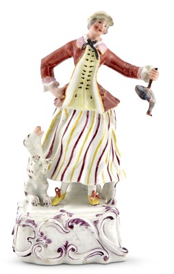 Lot 80 - Longton Hall Porcelain Figure of a Female...