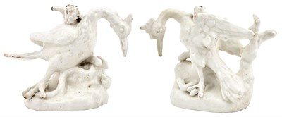 Lot 67 - Pair of Longton Hall Porcelain 'Snowman'...