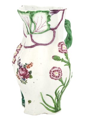 Lot 73 - Longton Hall Porcelain Strawberry-Leaf Molded...