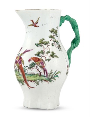 Lot 74 - Longton Hall Porcelain Lobed Jug Circa 1755,...