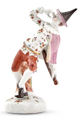 Lot 70 - Longton Hall Porcelain Commedia dell'Arte...