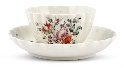Lot 265 - West Pans Porcelain Fluted Teabowl and Saucer...