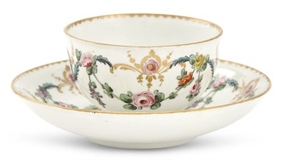 Lot 115 - Bristol Porcelain Teabowl and Saucer Circa...