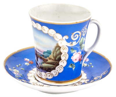 Lot 165 - Russian Porcelain Cup and Saucer Timofei...