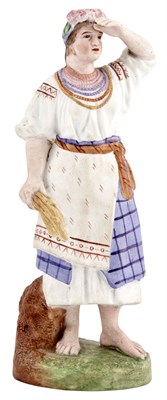 Lot 223 - Russian Porcelain Figure of a Ukrainian Woman...