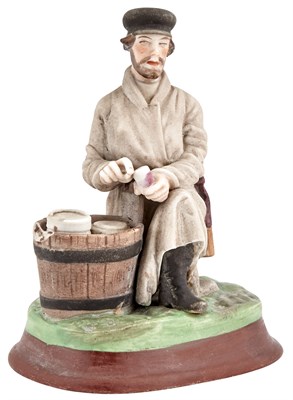 Lot 229 - Russian Porcelain Figure of a Vendor Gardner...