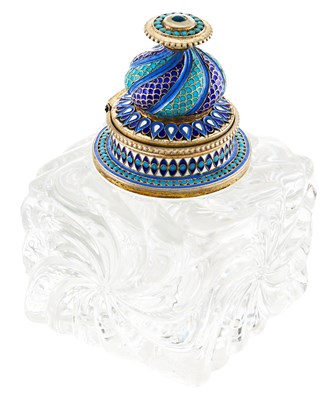 Lot 195 - Russian Silver-Gilt and Cloisonné Enamel...
