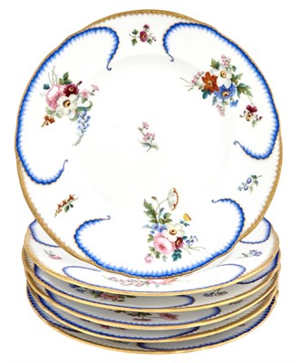 Lot 164 - Set of Six Russian Porcelain Plates from the...