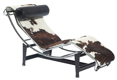 Lot 314 - Le Corbusier Stainless and Black Enamel Steel...