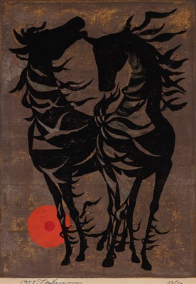 Lot 113 - Tadashi Nakayama (1927-2014) HORSES Color...