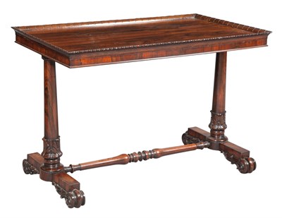 Lot 199 - George IV Rosewood Center/Writing Table Second...