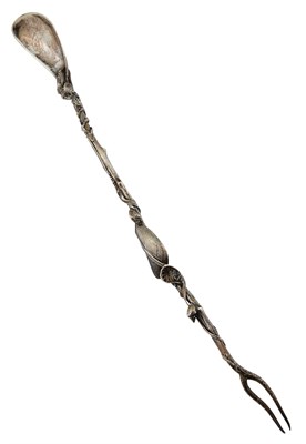 Lot 133 - Gorham Sterling Silver Marine Theme Olive Fork...