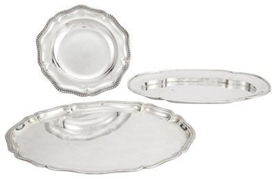 Lot 269 - Two German Silver Platters and a German Silver...