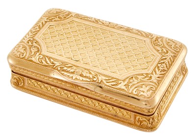 Lot 253 - French 18Kt Gold Snuff Box Simone-Achille...