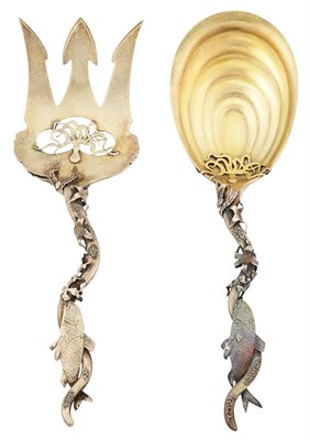 Lot 139 - George W. Shiebler Partial Gilt Sterling...