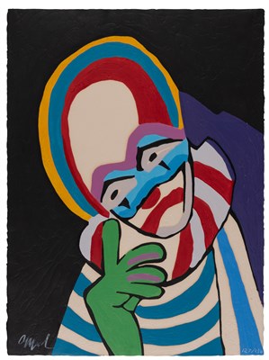 Lot 6 - Karel Appel (1921-2006) CIRCUS Color wood...