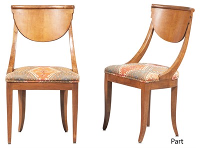 Lot 265 - Set of Eight Biedermeier Style Beechwood...