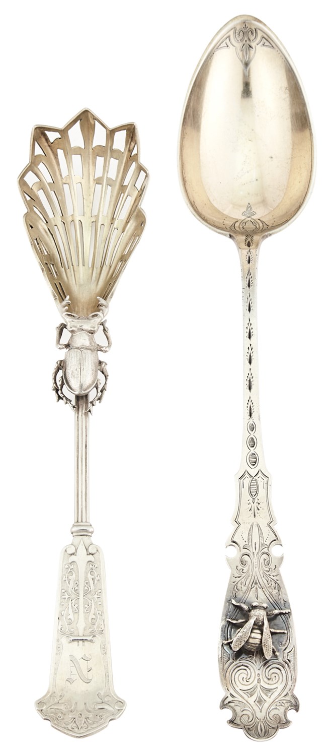 Lot 121 - Two George Sharp Partial Gilt Sterling Silver...