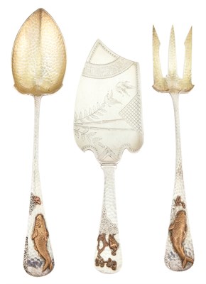 Lot 146 - Three Gorham Partial Gilt Sterling Silver and...