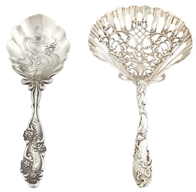 Lot 153 - Two Whiting Sterling Silver Serving Pieces...