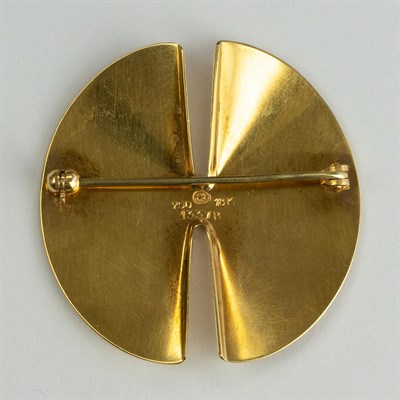 Lot 1002 - Georg Jensen Gold Brooch