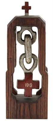 Lot 270 - Carved and Painted Wood World War I Memorial...