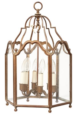 Lot 106 - Louis XV Style Patinated Metal and Glass Six...
