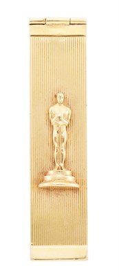 Lot 31 - [OSCARS] A gold Oscar form lipstick holder...