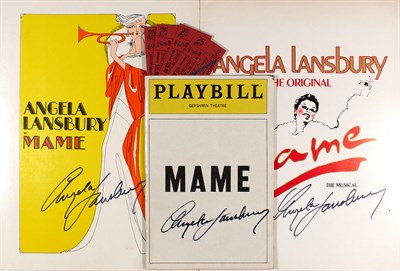 Lot 102 - ANGELA LANSBURY in MAME Group of items signed...