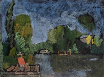 Lot 83 - Raul Russo Argentine, 1912-1984 Figure on a...